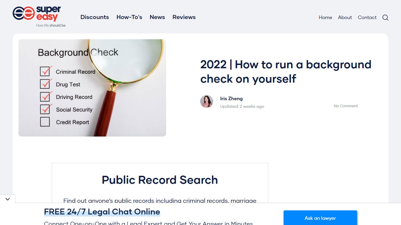 2022 | How to run a background check on yourself - Super Easy